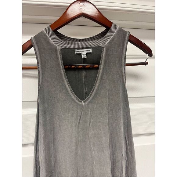 American Eagle Soft Gray Green Sleeveless Trapeze Slinky Dress sz S EUC - Picture 2 of 6